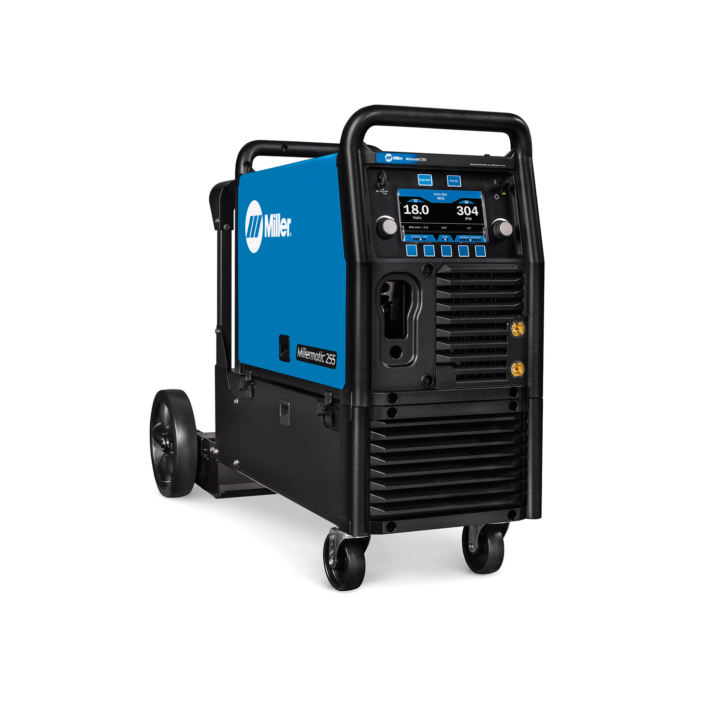 Millermatic® 255 MIG/Pulsed MIG Welder w/ EZ-Latch™ Running Gear- 208/240V