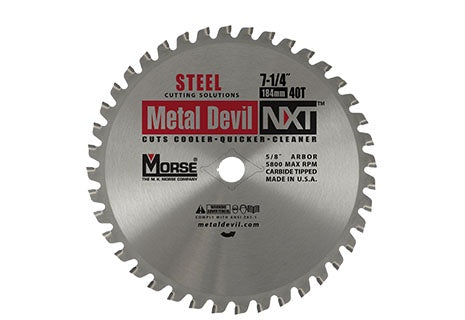 Circular Saw Blade for Steel - NXT Steel - 1/4" or less