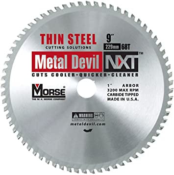 Circular Saw Blade for Thin Steel - NXT Thin Steel - 1/8" or less
